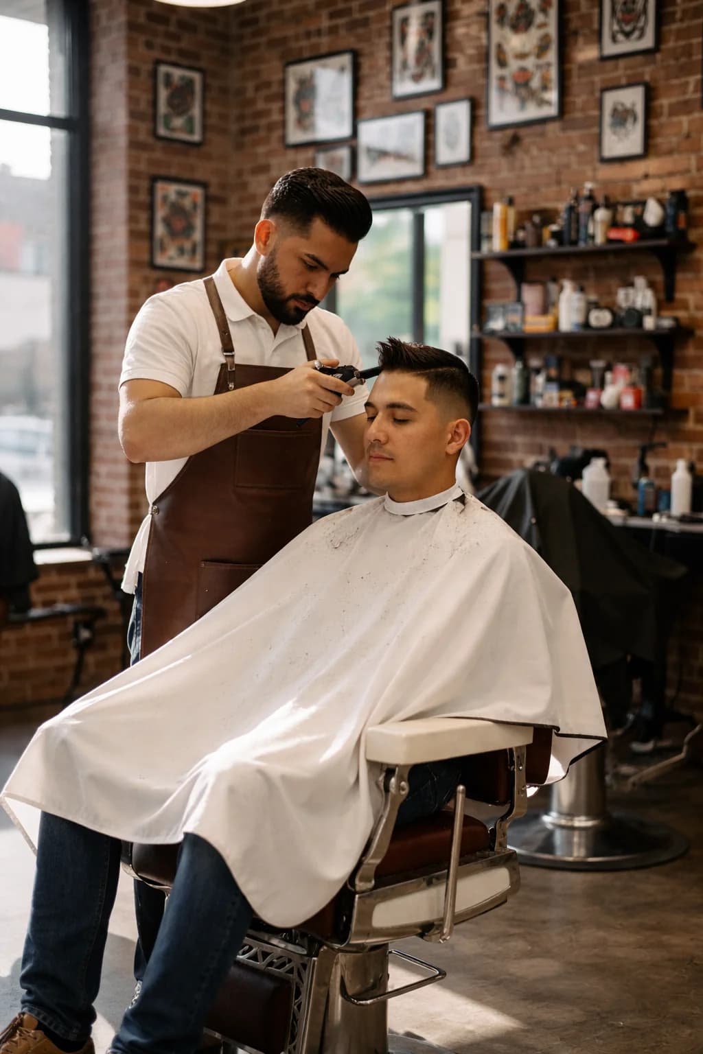 Barbería gestionando citas con CitaListo
